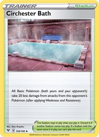 Circhester Bath 150/185 Vivid Voltage Reverse Holo Pokémon card