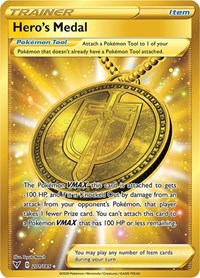 Hero's Medal Secret 201/185 Vivid Voltage Pokémon card