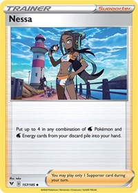 Nessa 157/185 Vivid Voltage Reverse Holo Pokémon card