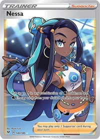 Nessa Full Art 183/185 Vivid Voltage Pokémon card