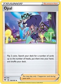 Opal 158/185 Vivid Voltage Reverse Holo Pokémon card