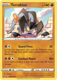 Terrakion 092/185 · Reverse Holo