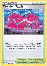 Wyndon Stadium 161/185 Vivid Voltage Reverse Holo Pokémon card