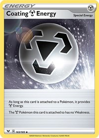 Coating Metal Energy 163/185 Vivid Voltage Reverse Holo Pokémon card