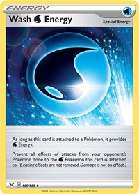 Wash Water Energy 165/185 Vivid Voltage Reverse Holo Pokémon card