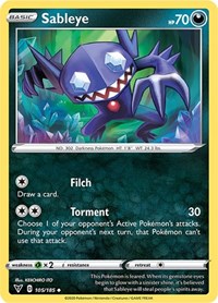 Sableye 105/185 · Reverse Holo