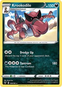 Krookodile 109/185 · Reverse Holo