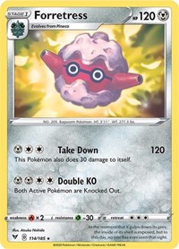 Forretress 114/185 · Reverse Holo