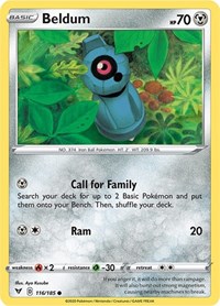 Beldum 116/185 · Reverse Holo