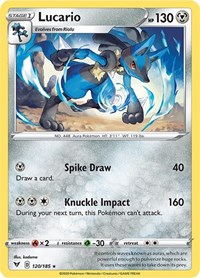 Lucario 120/185 · Reverse Holo