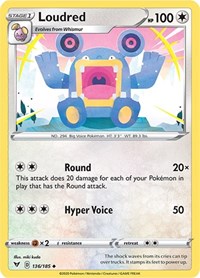 Loudred 136/185 · Reverse Holo