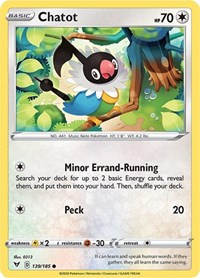 Chatot 139/185 · Reverse Holo