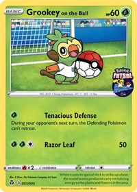 Grookey on the Ball (Pokemon Futsal) 003/005