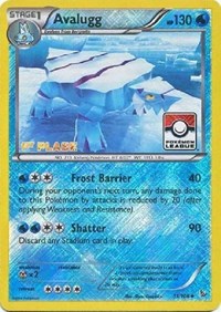 Avalugg (Pokemon League) [1st Place] 031/106 · Reverse Holo