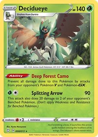 Decidueye 008/072 · Reverse Holo