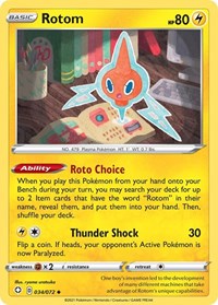 Rotom 034/072 · Reverse Holo
