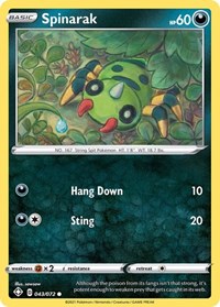 Spinarak 043/072 · Reverse Holo