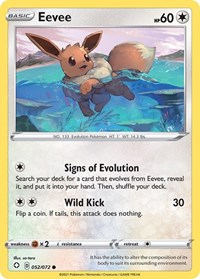 Eevee 052/072 · Reverse Holo