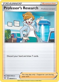 Professor's Research [Professor Juniper] 060/072 Shining Fates Reverse Holo Pokémon card