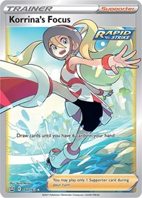 Korrina's Focus Full Art 160/163 Battle Styles Pokémon card