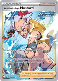 Rapid Strike Style Mustard Full Art 162/163 Battle Styles Pokémon card