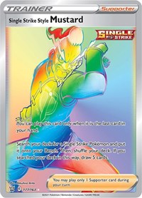 Single Strike Style Mustard Secret 177/163 Battle Styles Pokémon card