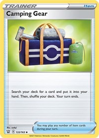 Camping Gear 122/163 Battle Styles Reverse Holo Pokémon card