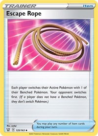 Escape Rope 125/163 Battle Styles Reverse Holo Pokémon card