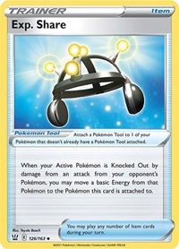 Exp. Share 126/163 Battle Styles Pokémon card