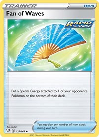 Fan of Waves 127/163 Battle Styles Reverse Holo Pokémon card