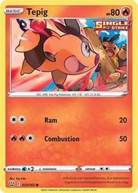 Tepig 023/163 · Reverse Holo
