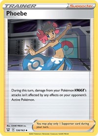 Phoebe 130/163 Battle Styles Reverse Holo Pokémon card