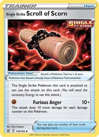 Single Strike Scroll of Scorn 133/163 Battle Styles Reverse Holo Pokémon card