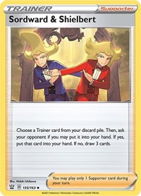 Sordward & Shielbert 135/163 Battle Styles Reverse Holo Pokémon card