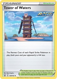 Tower of Waters 138/163 Battle Styles Reverse Holo Pokémon card
