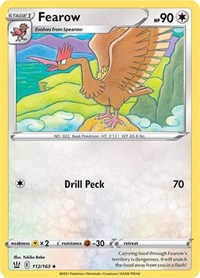 Fearow 112/163 · Reverse Holo