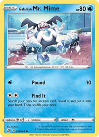 Galarian Mr. Mime 034/163 · Reverse Holo