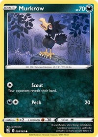 Murkrow 093/163 · Reverse Holo