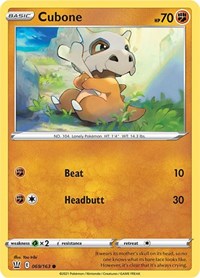 Cubone 069/163 · Reverse Holo