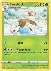 Sawsbuck 012/198 · Reverse Holo