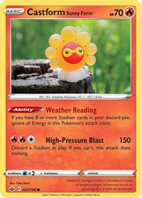 Castform Sunny Form 022/198 · Reverse Holo