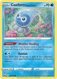 Castform Rainy Form 033/198 · Reverse Holo