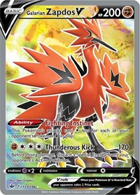 Galarian Zapdos V Full Art 173/198