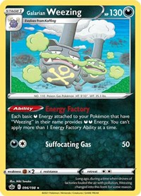 Galarian Weezing 096/198 · Reverse Holo
