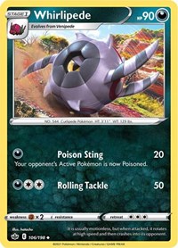 Whirlipede 106/198 · Reverse Holo