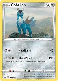 Cobalion 114/198 · Reverse Holo