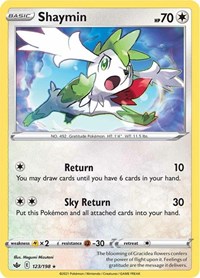 Shaymin 123/198 · Reverse Holo