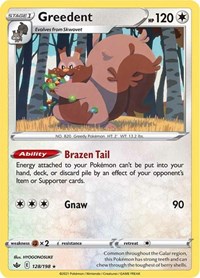 Greedent 128/198 · Reverse Holo