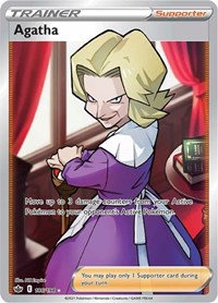 Agatha Full Art 186/198 Chilling Reign Pokémon card
