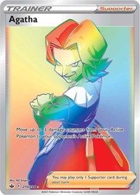 Agatha Secret 210/198 Chilling Reign Pokémon card